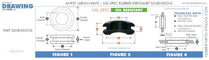 an931 mil spec rubber grommet oil resistant army navy