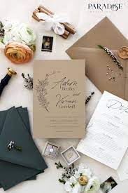 Helaine Boho Style Wedding Invitation Boho Style Wedding Invitations Wedding Invitations Letterpress Wedding Invitations