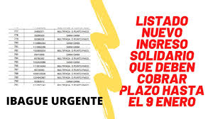 El ingreso solidario empezó su distribución desde marzo de 2020, el pago se realiza de manera mensual y a cada familia le llega un valor correspondiente a $160.000 pesos en cada giro. Nuevo Listado De Ingreso Solidario Plazo A Cobrar Hasta El 9 De Enero Ver 800 Personas Youtube