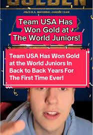 Team USA Has Won Gold at the World Juniors In Back to Back Years For The  First Time Ever! #nhl #hockey #teamusa #usahockey #worldjuniors  #worldjuniorshockey #2025worldjuniors #worldjuniorschamps ...