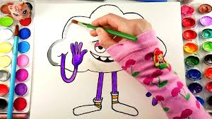 Are you ready to be happy!? Learn How To Draw A Cute Trolls Cloud Easy Drawing And Coloring For Kids Fun Learning Video å½±ç‰‡ Dailymotion