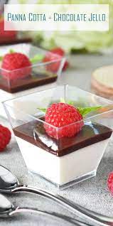 Panna Cotta With Chocolate Jello Quick And Easy Rich And Creamy Bread Recipes Sweet Macaroon Recipes Dessert Recipes