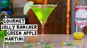 jolly rancher green apple martini