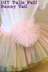 Tulle Puff Bunny Tail Bunny Tail Diy Diy Tulle Easter Bunny Costume