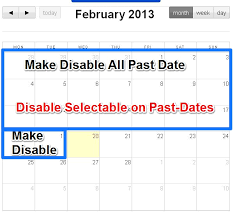 How To Make Past Date Unselectable In Fullcalendar Stack Overflow
