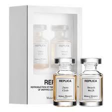 A woody, spicy fragrance that recalls the cozy atmosphere of a private club and the chic and heady cocktails served inside.fragrance story: Maison Margiela Replica Mini Duo Coffret Set 2 X 0 24 Oz 7 Ml Modesens