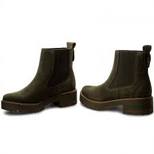 Ankle Boots Timberland Courmayeur Valley Chelsa Ch A1j5u Olive Night Elastic Sides High Boots And Others Women S Shoes Efootwear Eu