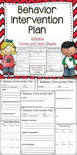Create A Behavior Intervention Plan With These Easy To Use Forms And Data Sheets Tpt Behavior Intervention Plan Behavior Interventions Behavior Plan