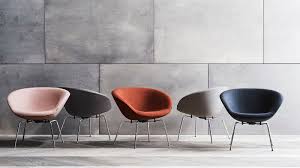 Using a strong foam inner shell underneath the upholstery. Pot By Arne Jacobsen