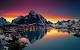 Mountain Winter Sunset Wallpaper
