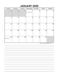 Slide 4, editable 2020 monthly calendar one page templates. 2020 Monthly Australia Calendar Template Free Printable Templates
