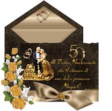 Gratuito biglietto per anniversario matrimonio 50 anni curly akena. Tantissimi Auguri Nelly Per Le Tue Nozze D Oro