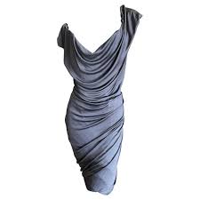 Vivienne Westwood Elegant Gray Cocktail Dress With Built In Corset In 2020 Gray Cocktail Dress Vivienne Westwood Evening Dresses Vintage