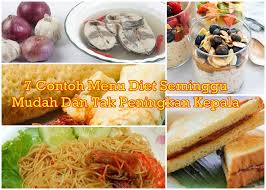 Contoh ide menu debm dalam 7 hari dari pagi hingga malam. 7 Contoh Menu Diet Seminggu Mudah Dan Tak Peningkan Kepala Iamfuzy Com