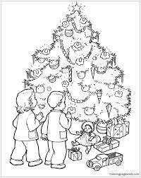 If you like an image and would like to download and print it out with your scanner or printer, then search for the link which is shown right above the picture. Children Christmas Gifts And Christmas Tree Christmas Coloring Pages Christmas Coloring Pages Coloring Pages For Kids And Adults