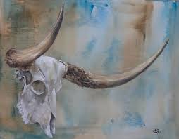 Learn how to draw longhorn skull pictures using these outlines or print just for coloring. Longhorn Skull Painting By Chris Johnson