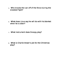We may earn commission on some of the items you choose to buy. Charlie Brown Christmas Movie Questions Answer Key By Ashley Kara