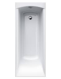 H corner shower kit sliding framed shower door with shower wall and shower pan Carron Delta 5mm Acrylic Single Ended Bath 1675 X 700mm