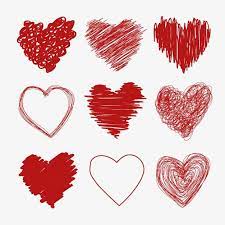 Vector Hand Drawn Hearts Heart Shaped Heart Hearts Png Transparent Clipart Image And Psd File For Free Download Heart Hands Drawing Heart Doodle Valentines Day Clipart