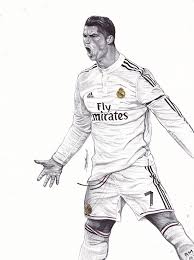 Cristiano Ronaldo Black And White Sketch The fourth high energy match of the fifa world cup 2018 is being played between champions spain and portugal at the fisht stadium of russia. cristiano ronaldo black and white sketch