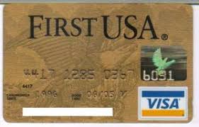Which bank issued first credit card. Bank Card First Usa First Usa Bank United States Of America Col Us Vi 0157 1