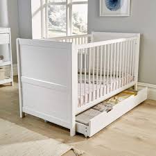 Top quality for your home. Hampton Luxury Baby Cot Toddler Bed Storage Drawer White Wooden Teething Rail Buy Online In Isle Of Man At Isleofman Desertcart Com Productid 82732099