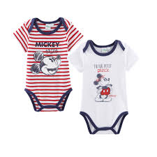 Choix des couleurs, mobilier multifonctions. Lot De 2 Bodies Manches Courtes Bebe Garcon Mikey De Disney Baby Bodies Garcon Aubert