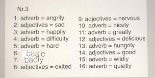 Rules for forming adverb of manner. Adverbien Englisch