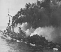 Image result for war ship sinking