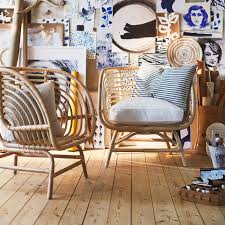 Rattan chairs are typically a light brown color, meaning they can compliment both a colorful sofa as well as a dark brown or neutral sofa! Sit Back And Relax With Rattan Seating Ikea