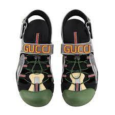 Gucci Shoes Men Sandals Gucci Men Black Sandals Gucci 563484 98d10 Giglio Com