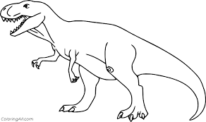 These alphabet coloring sheets will help little ones identify uppercase and lowercase versions of each letter. T Rex Coloring Pages Coloringall