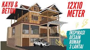 Maybe you would like to learn more about one of these? Contoh Desain Rumah 3 Lantai Kayu Kombinasi Beton Youtube