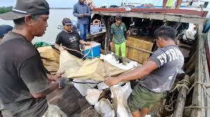 TNI AL GAGALKAN PENYELUNDUPAN 25 TON TIMAH ILEGAL SENILAI 12,5 MILIAR DI  PERAIRAN BANGKA TNI AL kembali menunjukkan komitmennya dalam menjaga  kedaulatan dan keamanan laut nasional dengan berhasil menggagalkan upaya  penyelundupan bijih