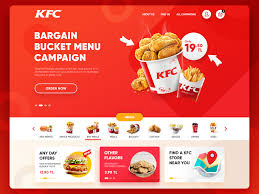 Kfc Turkey Website Redesign Food Website Design Website Redesign Restaurant Website Design