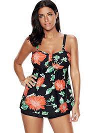 Century Star Women S Plus Size Two Piece Swimsuits Printed Slimming Tankini Covered Tops Boysh Tankini Swimsuits For Women Plus Size Swimwear Plus Size Tankini