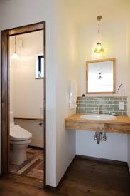 風景と暮らす カウンターキッチンのある家 ゼストの写真集 倉敷市 注文住宅 工務店 洗面所 リフォーム 玄関 洗面台 小さな家のバスルーム