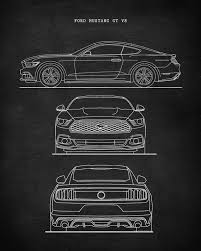 Ford Mustang Gt Patent Blueprint Wall Art Car Gift Mustang Etsy Mustang Gt Ford Mustang Ford Mustang Gt