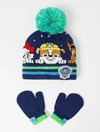Paw Patrol Bobble Hat And Mittens Kids George At Asda Bobble Hats Mittens Paw Patrol