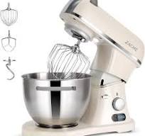 COKLAI Electric Stand Mixer, 660W, 10 Speeds, 7.3QT, Stainless Steel Bowl,  Dough Hook, Whisk, Guard