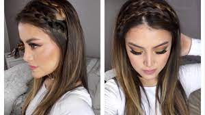 Trendy Hairstyle Peinado Con Trenza Bonito Facil Rapido Youtube