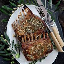 Definition rack of lamb is the rib section of the lamb, and the meat in the area is tender because, encased in bones, the lamb virtually never exercises the muscles. Garlic Crusted Roast Rack Of Lamb Recipe Kenny Rochford Food Wine