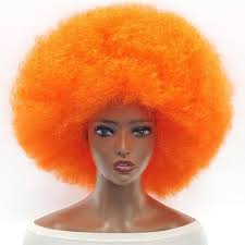 Amazon.com : 70s Retro Fun - Ultra-Fluffy Short Curly Afro Wig for Women  Men - Premium Synthetic fibers, Large Bouncy Puff - Perfect for Cosplay,  Parties, and Everyday Glam (Orange) : Beauty