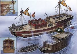 Ships Chinese Sailing Ships Google Search Jin Warships Ancient Ships Ships East Asian Ships Ships Pictures Japanese Sh Chinese Boat Medieval Japan Boat