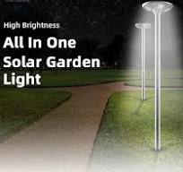 30W 40W 50W LED Solar Garden UFO Lighting Fixture Post Top ...