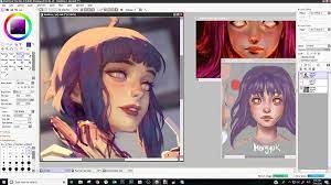Digital Painting In Paint Tool Sai