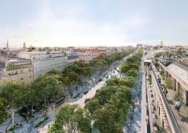 Le bâtiment abrite en réalité trois salles: Champs Elysees In Paris To Be Redesigned Into A Pedestrian Friendly Green Space