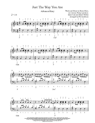 Just The Way You Are By Bruno Mars Piano Sheet Music Advanced Level Piano Sheet Music Piano Sheet Sheet Music