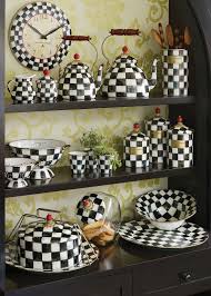 Black And White Checkered Tea Kettle Pin By Kay Evans On Things I Love Mackenzie Childs Inspired Mackenzie Childs Black And White Decor