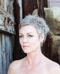 Pelo Largo Com Grey Pixie Hair Short Grey Hair Short Hair Styles